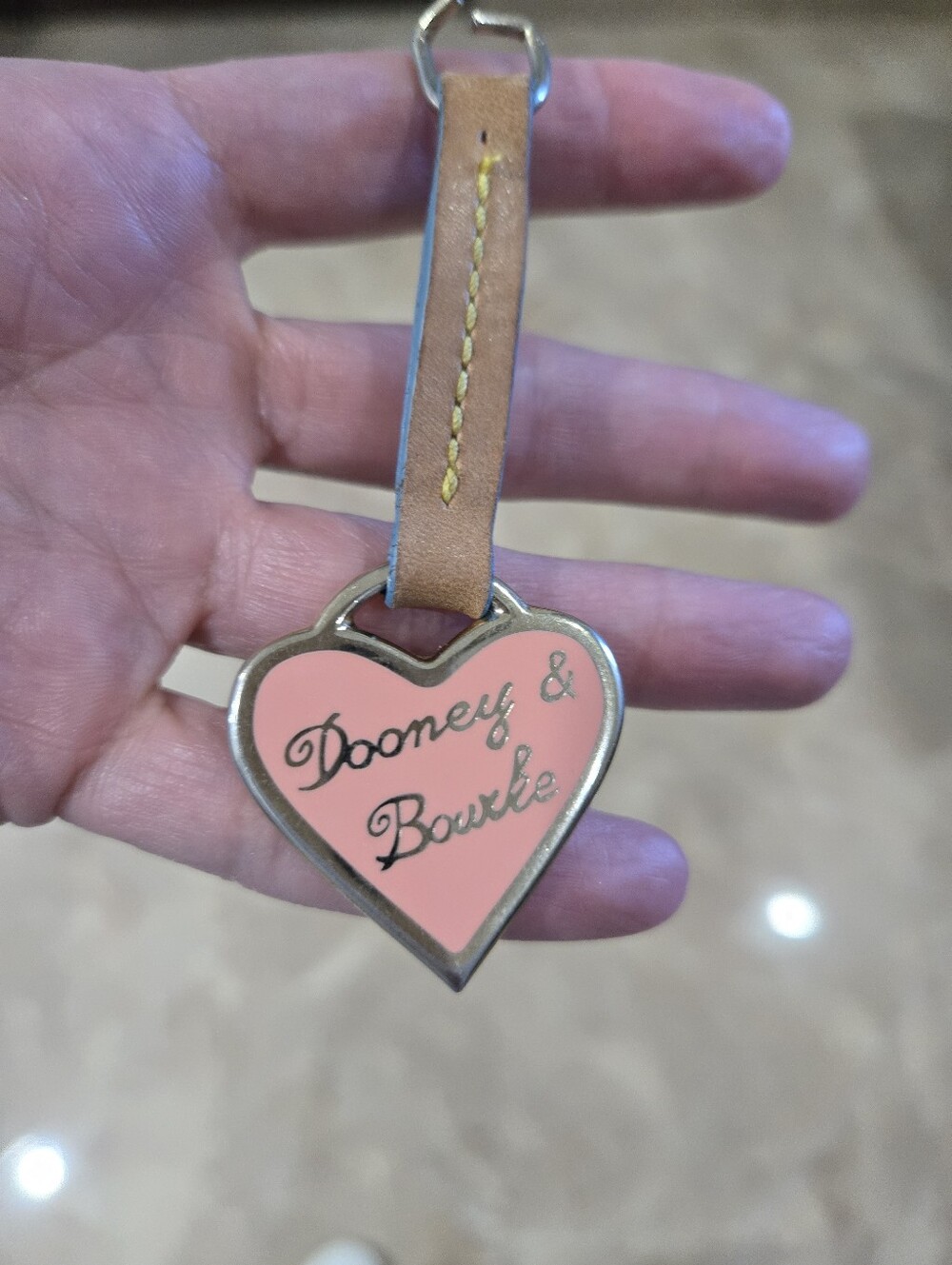 Y2K Vintage Dooney & Bourke Pink Heart Purse Charm - Picture 3 of 7